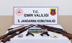 İzmir’de silah kaçakçılığı operasyonu: Cephanelik gibi ev!