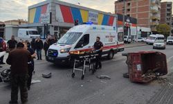 Motosikletlerin çarpıştığı kazada 1 sürücü yaralandı
