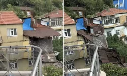 Sağanak vurdu: 2 katlı ev yerle bir oldu