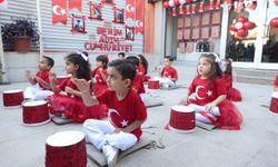 Cumhuriyet coşkusu Konaklı miniklerin kalbinde yankılandı