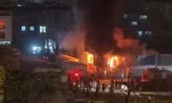 İşçilerin kaldığı konteyner alevlere teslim oldu