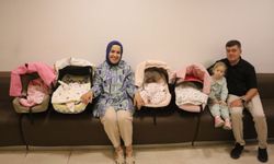 İkinci çocuk isterken dördüzleri oldu