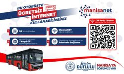 Manisa'da Otobüslerinde Ücretsiz İnternet Dönemi
