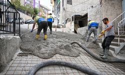 Bornova’da bir sorun daha çözüldü: Tehlikeli yokuş güvenli hale getirildi