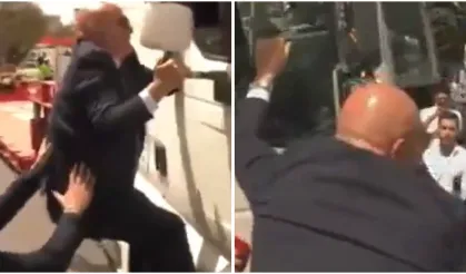 Tanal yine gündem oldu: Polis TIR'ına tırmandı!