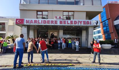 Narlıdere'de işçiler grevde!