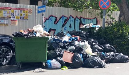 Grevde ikinci gün… Konak’ta çöp dağları yükseliyor!