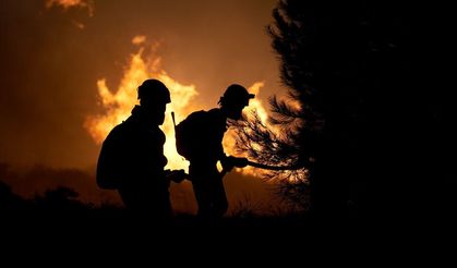 Çeşme yangınından kareler!