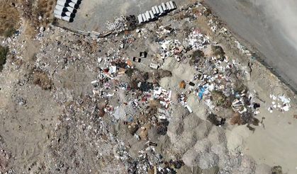 Seferihisar'da drone destekli kaçak hafriyat denetimi