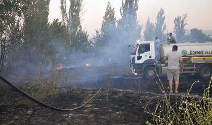 Ödemiş'te korkutan yangın!