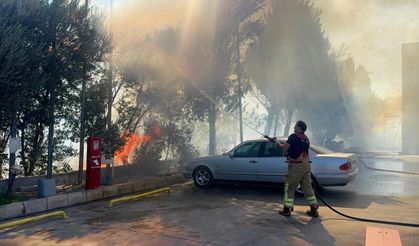 Faciadan dönüldü... Benzinliğe ramak kala söndürüldü!