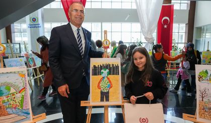 Gaziemirli çocuklar su krizine dikkat çekti