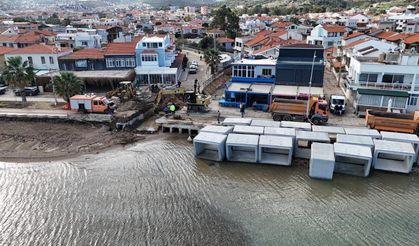 İZSU'dan Yeni Foça mesaisi... Taşkınlara neşter!