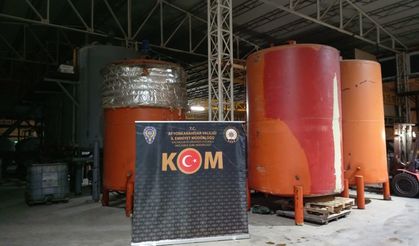 20 ton kaçak akaryakıt ele geçirildi!