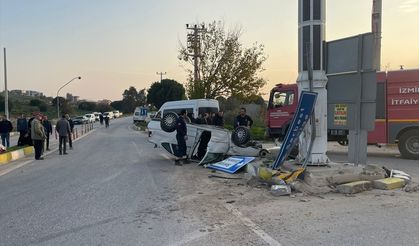 İzmir'de feci kaza: 2 kişi yaralandı