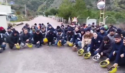 Kınık’ta madencilerden ‘maaş’ isyanı… İş bırakma ikinci gününde!