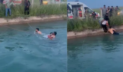 Sulama kanalında can pazarı!