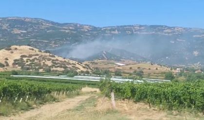 Manisa'da korkutan yangın: Maki alevleri ormana sıçradı