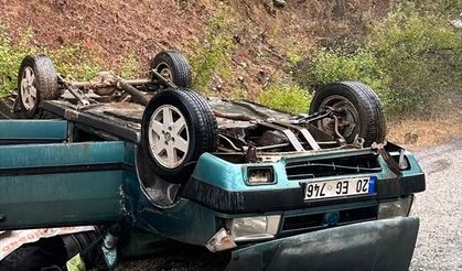 Otomobil takla attı... Baba-kızı ayıran kaza!