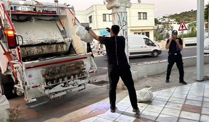 Bodrum'da kasap deposundan yaklaşık 400 kilogram bozuk et çıktı