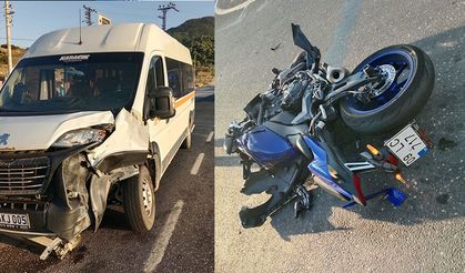 Motosikletli kaza kurbanı!
