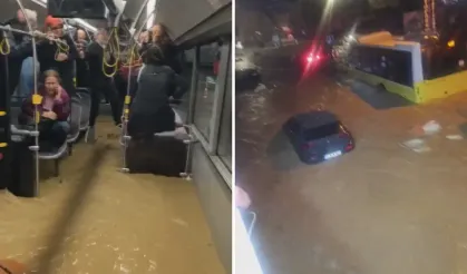 İstanbul'u sağanak ve fırtına vurdu: Hayat durdu!