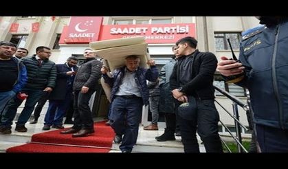 Erbakan şikayet etti! Saadet Partisi'ne haciz geldi!