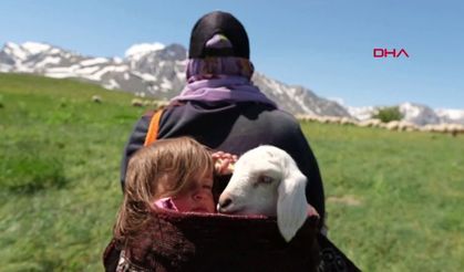 Ana sırtında yayla yolculuğu