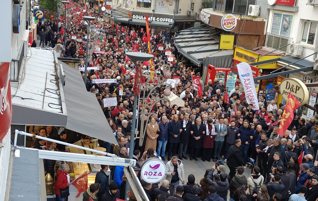 'İmamoğlu protestosu'ndan kareler!