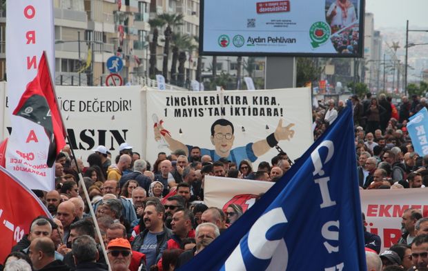 İzmir 1 Mayısı'ndan kareler