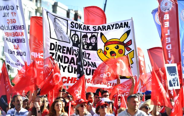 CHP'nin İzmir mitinginden kareler