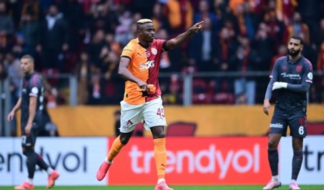 Beş gollü maçta galip Galatasaray!