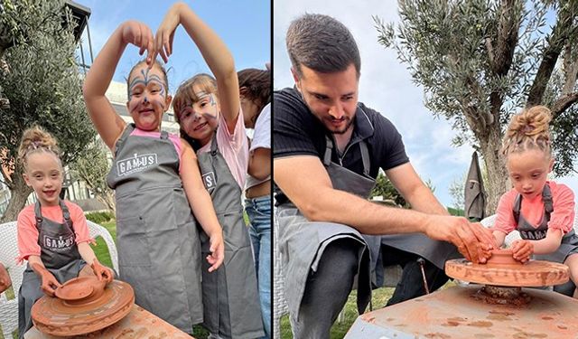 Pasta kestiler, çömlek yaptılar