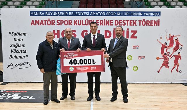 Manisa Büyükşehir'den amatör kulüplere destek