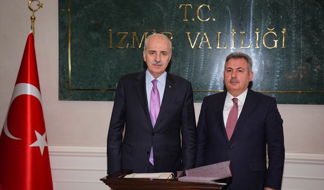 TBMM Başkanı Kurtulmuş, İzmir Valiliğini ziyaret etti