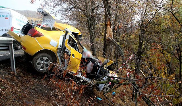 Taksi hurdaya döndü... İnşaat mühendisinin acı sonu!