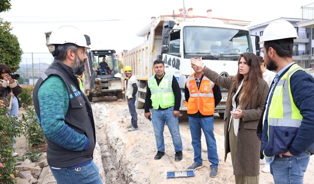 Çeşme'de doğal gaz çalışmaları tam gaz!