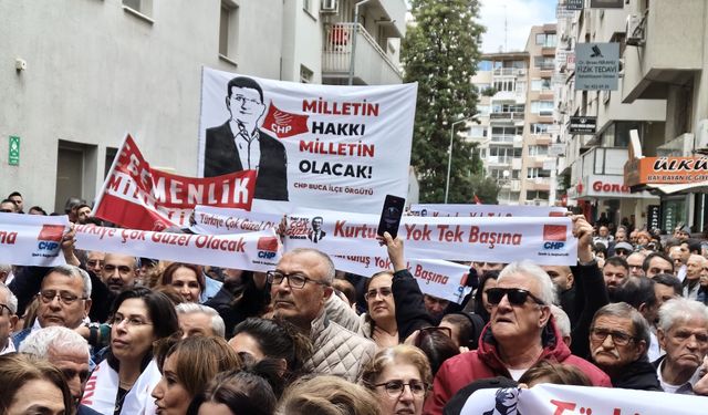 İmamoğlu’nun gözaltına alınmasına İzmir'de protesto!