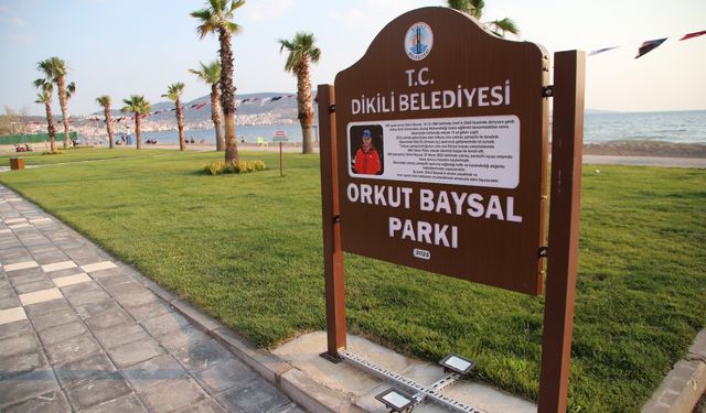 Dikili’de anlamlı park açılışı