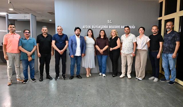 Başkan Çerçioğlu’na Aydın Büyükşehir Gazeteciler Cemiyeti'nden ziyaret