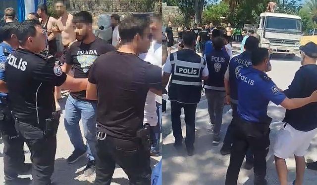 Bodrum'da 'reklam tabelası' gerginliği: 1 gözaltı