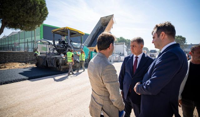 İzmir Büyükşehir'den Aliağa'da asfalt hamlesi!