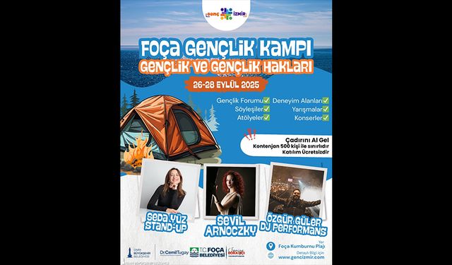 Büyükşehir’den gençlere Foça’da kamp