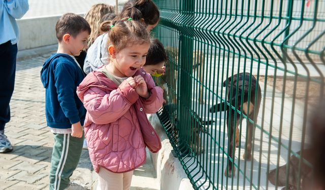 Karşıyakalı miniklere can dost sevgisi!