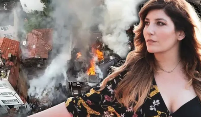 Alevler ünlü oyuncu Şebnem Bozoklu'nun da evini yaktı!