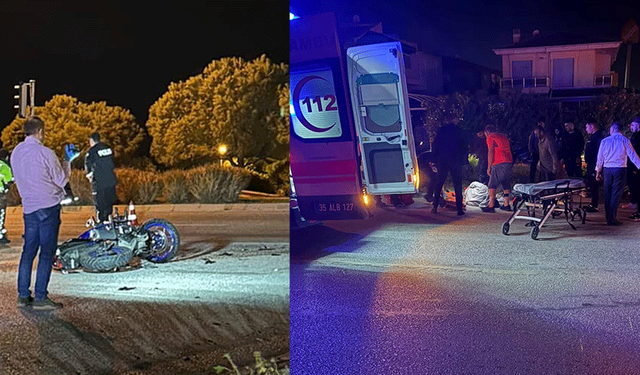 Kavşakta feci kaza: Motosikletli can verdi!