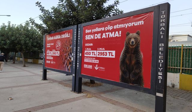 Torbalı Belediyesi’nden subliminal mesaj: Ayı bile atmıyor!