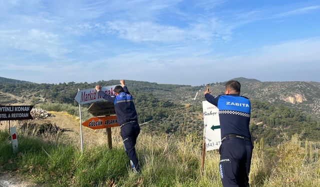 Selçuk'ta görüntü kirliliği denetimi