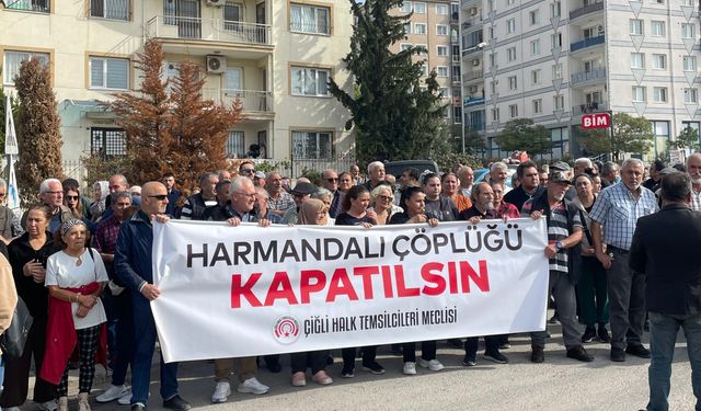Çiğliler, Harmandalı Katı Atık Tesisi için yürüdü