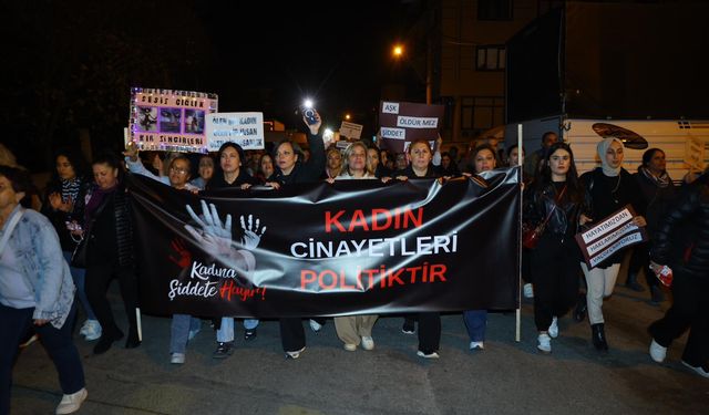 Karabağlar'dan kadına şiddete tepki